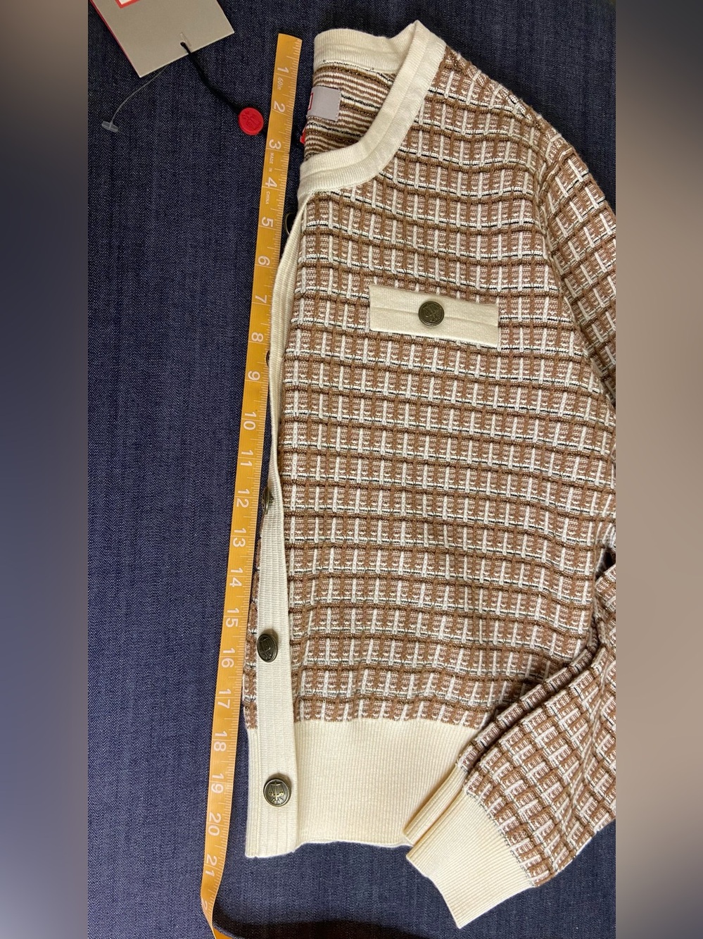 Large-Hunter Brand Tweed sweater! - Picture 5 of 8
